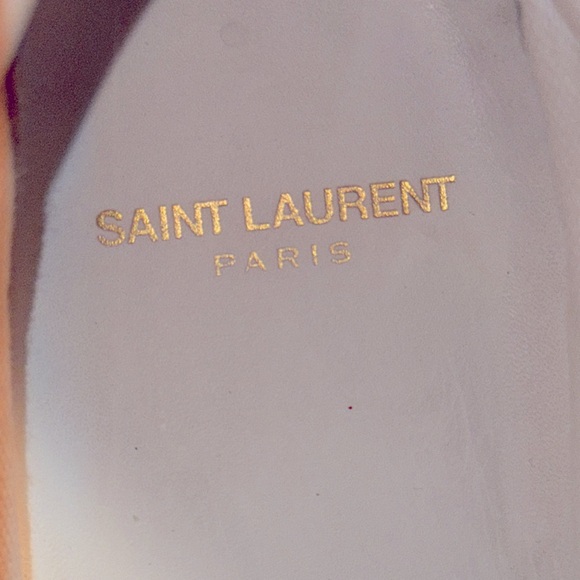 Saint Laurent Malibu Sneakers In Smooth Leather Sz 40 - Picture 3 of 13